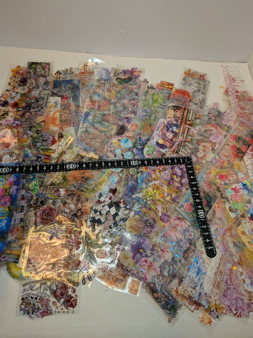 ⑤コラージュ　シール　紙もの　シーリング