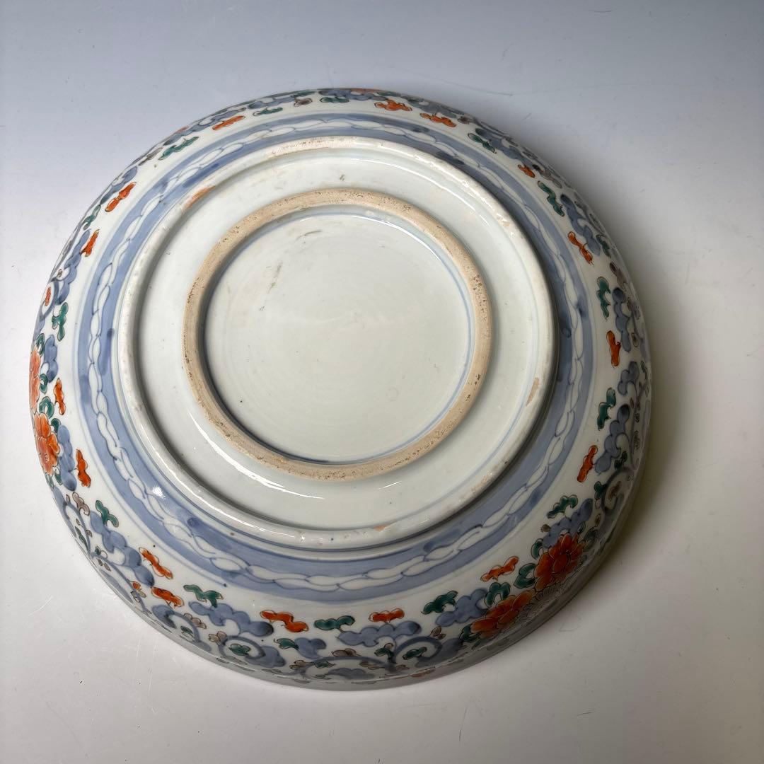古伊万里 色絵 花鳥文 鉢 明治時代