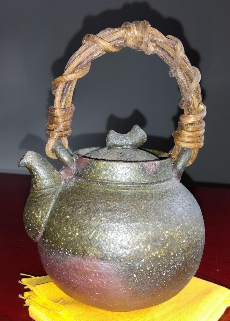 越前焼名工 村島 順 【鮎陶房】急須代表的作家逸品自然灰釉