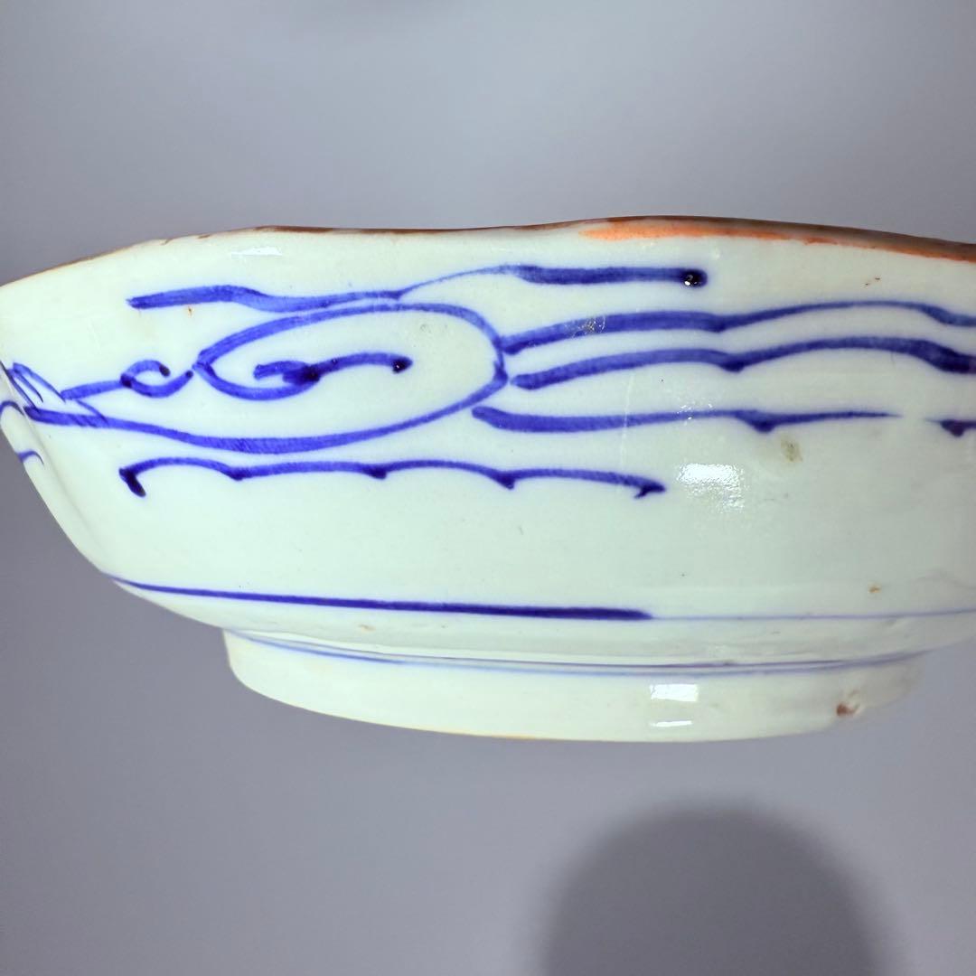 古伊万里　色絵松竹梅なます皿　五客　蛇の目高台　赤絵　緻密な絵付け　古器を楽しむ