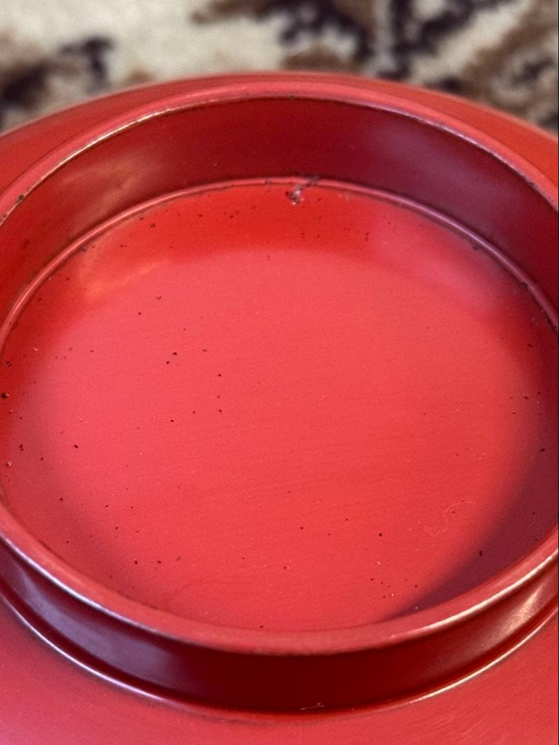 輪島塗 堅地 朱塗 懐石御膳一式 共箱