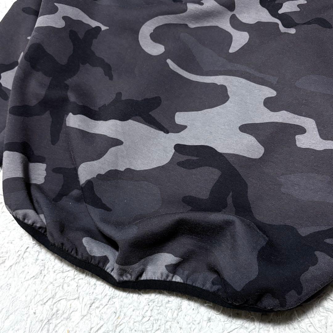 エフシーリアルブリストル SOPH ジップアップパーカー カモフラブラック　S