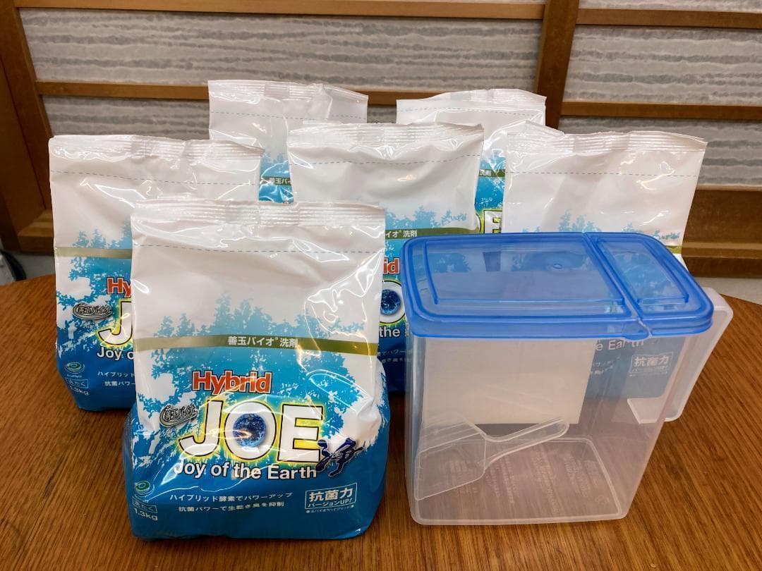 善玉バイオ洗剤 ハイブリッド 浄 1.3kg 詰替×6 空容器付き