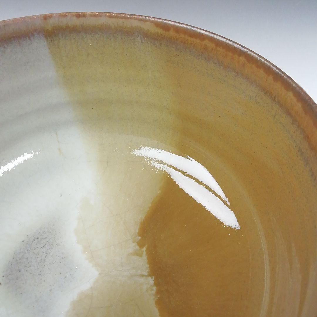 T477 茶碗 『高取焼』『掛分 茶碗』『高取喜恵 造』 共箱 抹茶碗