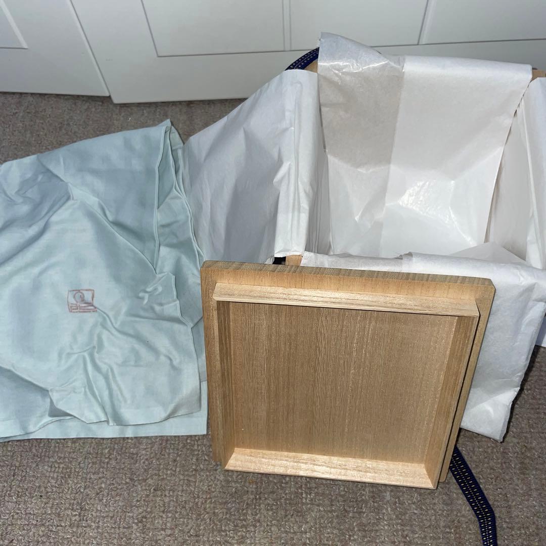 希少 山田和 赫釉織部茶碗 共箱 布付き