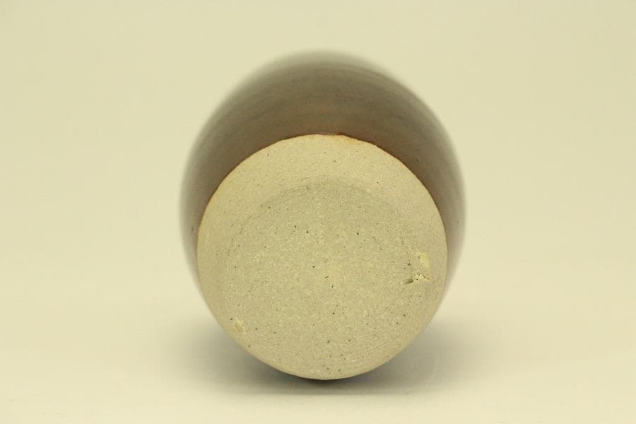 茶道具 膳所焼 肩衝 茶入 共箱 未使用(A775)