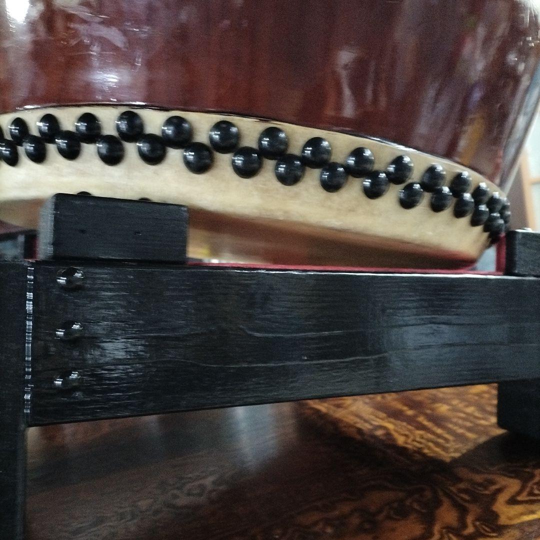 長胴太鼓 平打ち 立奏太鼓台 1.4尺用中古品② 和