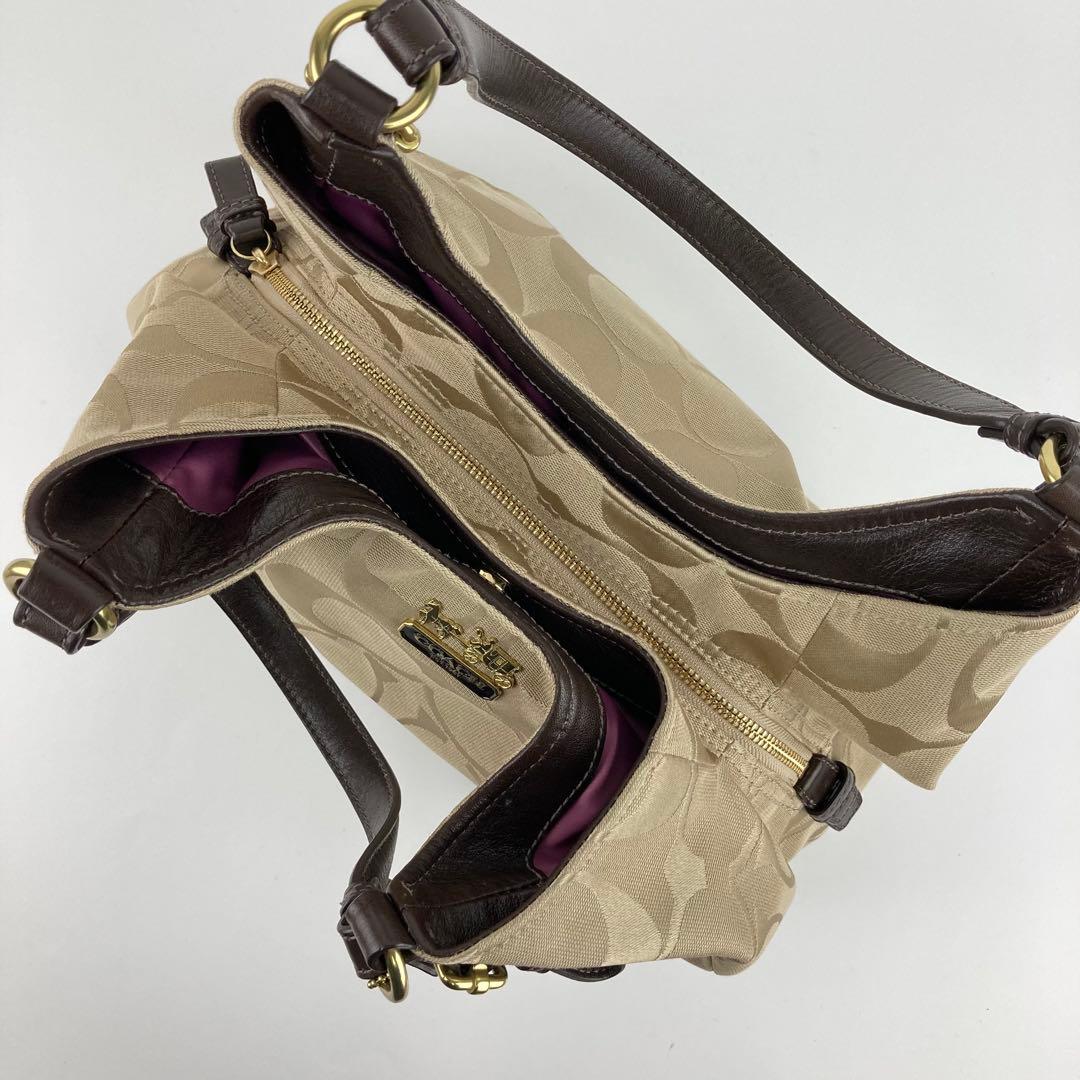 COACH コーチ シグネチャー 18762 ハンドバッグ 肩掛け 美品
