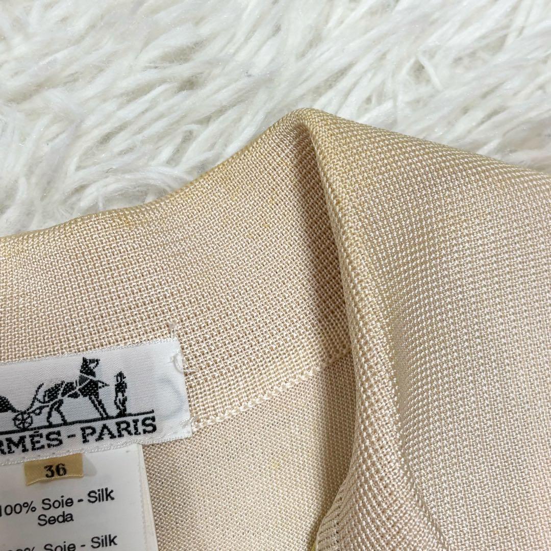 Jungle Love HERMES ノースリーブ　ポロシャツ　シルク　スカーフ