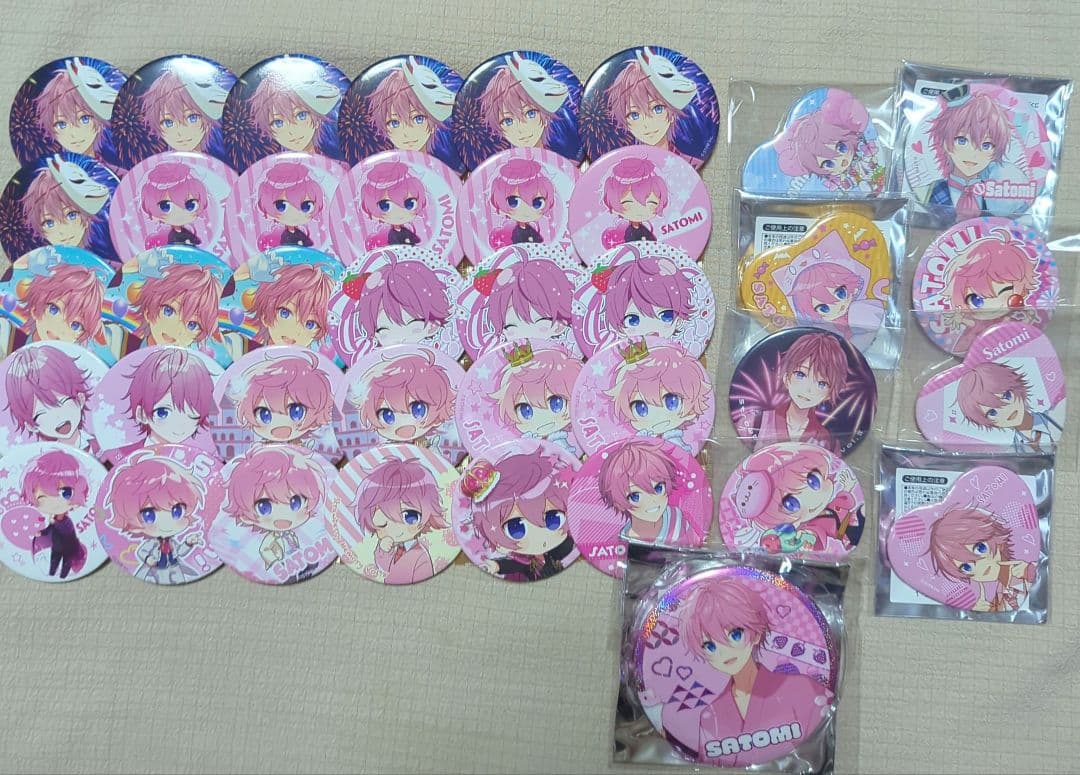 さとみくん 痛バック すとぷりさとみくん缶バッチ痛バA4 痛バッグ