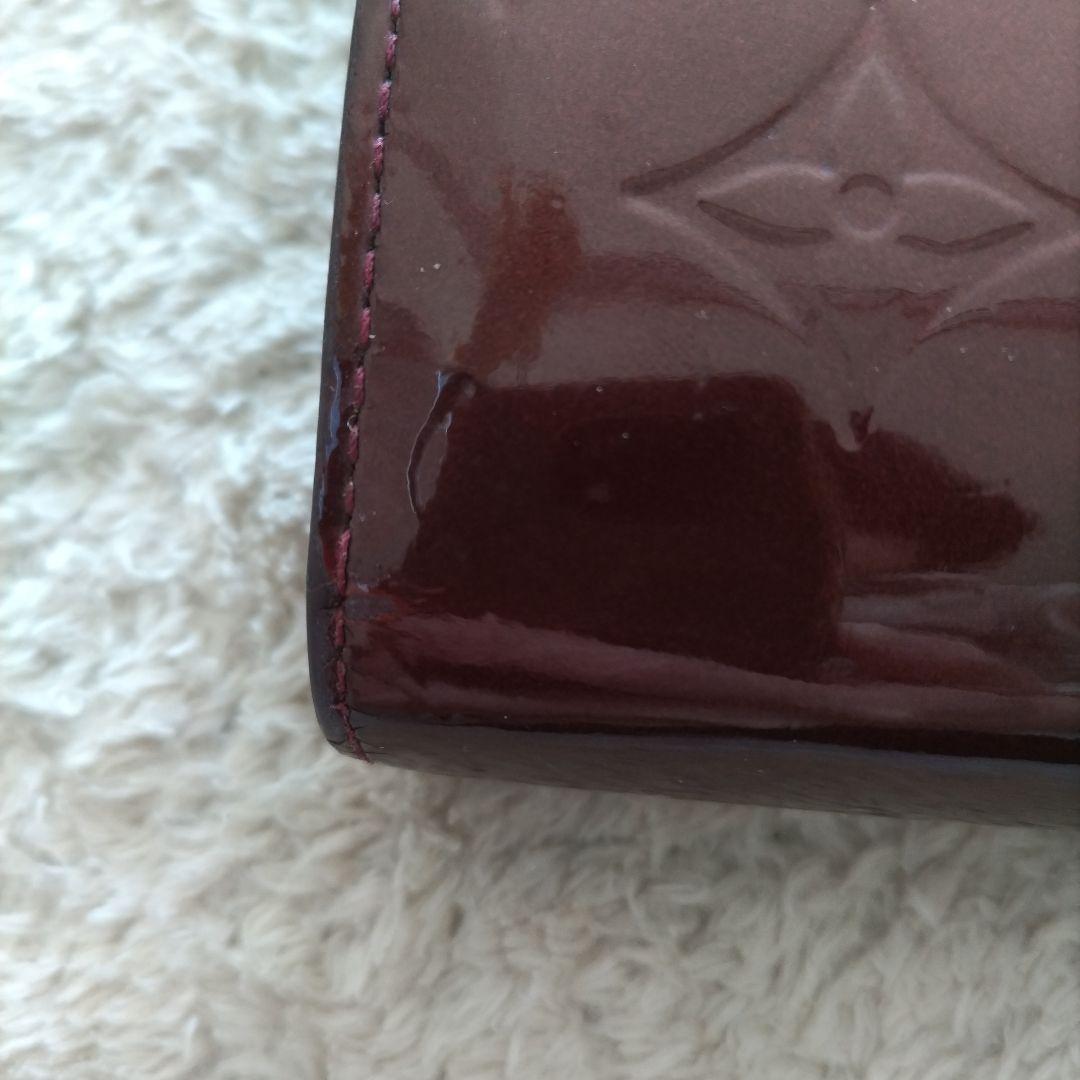 Louis Vuitton ヴェルニ ワインレッド がま口