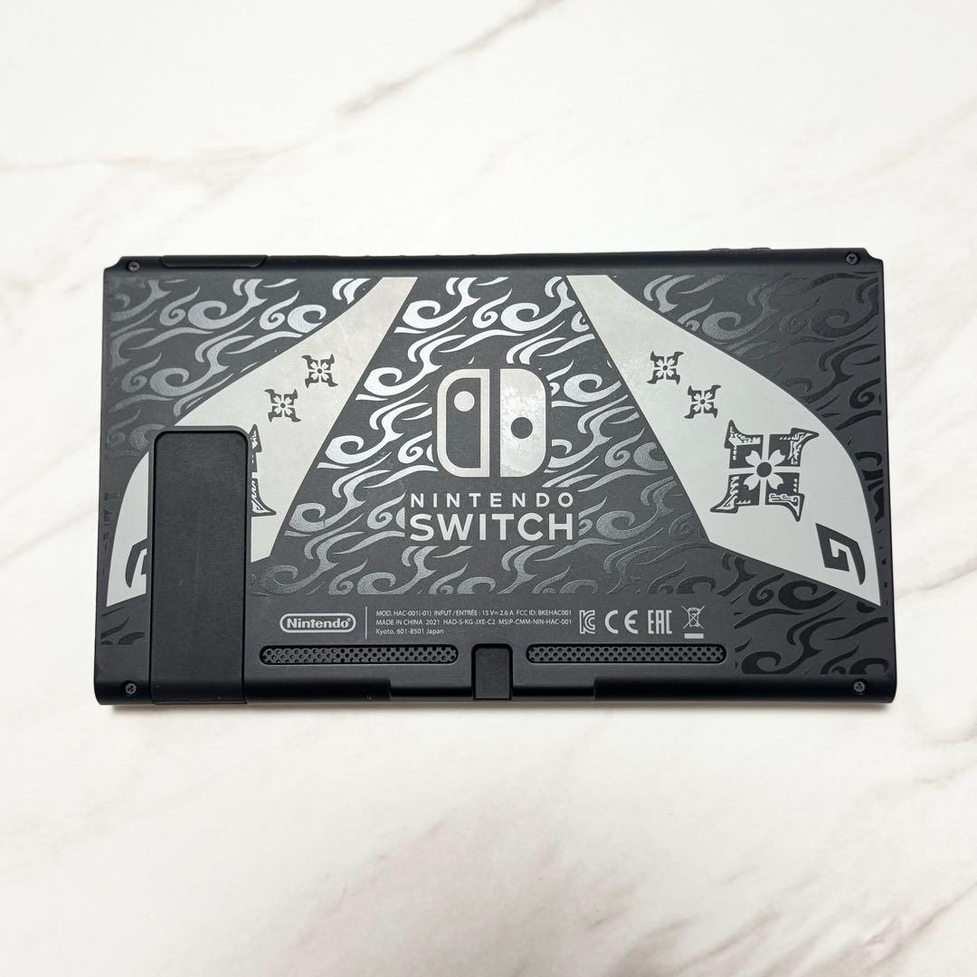 【動作確認済み】ニンテンドースイッチ 本体のみ モンハンライズ バッテリー強化版