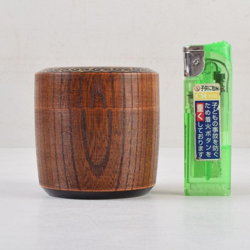 茶道具 塗師 春香作 唐草蒔絵 雪吹茶入 共箱 V 9144の通販はau PAY