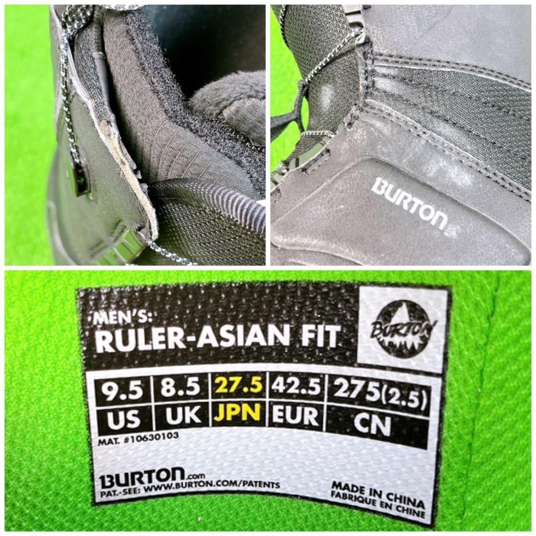 良品 バートン ルーラー アジアンフィット スノボブーツ メンズ 27.5cm
