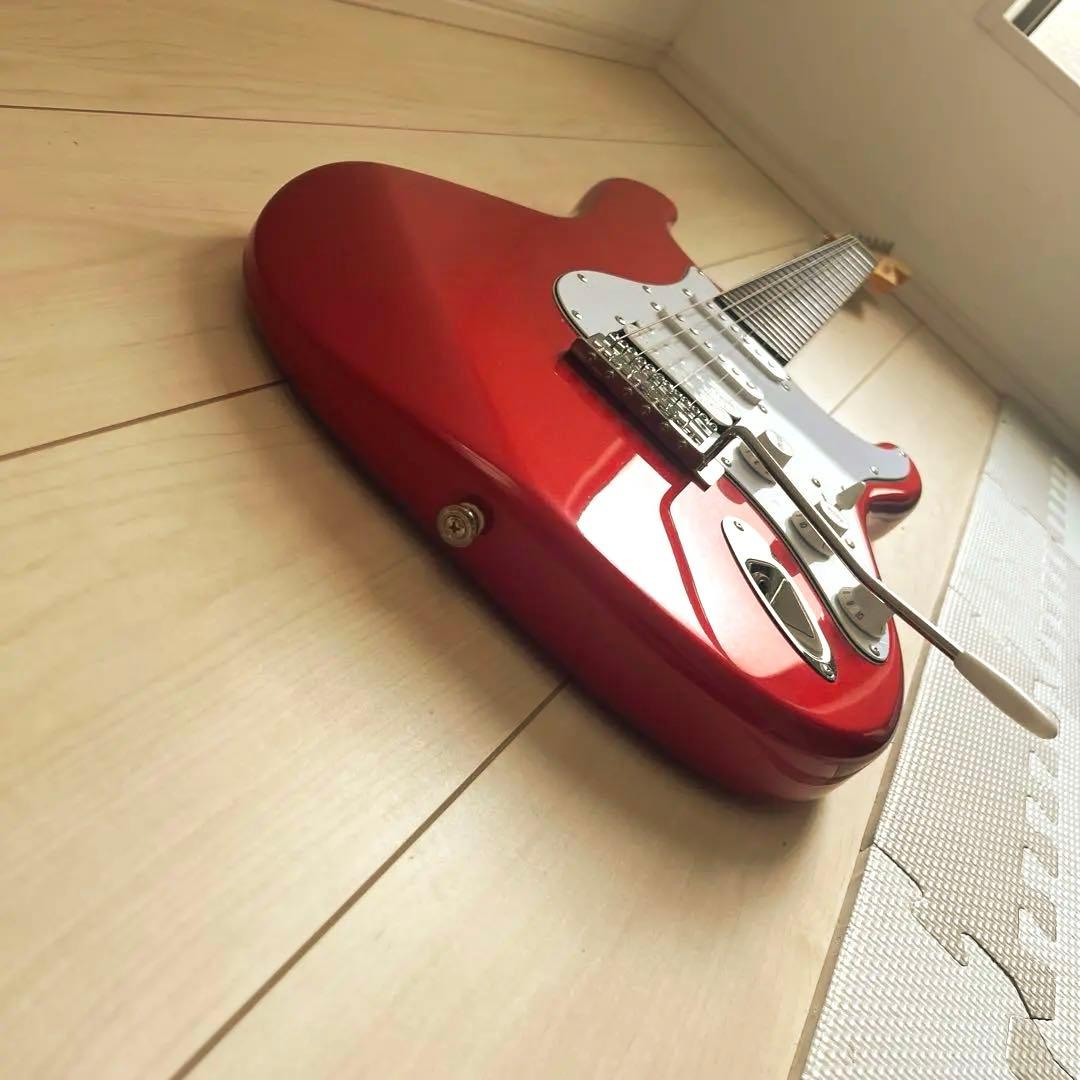 たぁ様】BUSKER'S アーム付き エレキギター 赤 整備済み 島村楽器