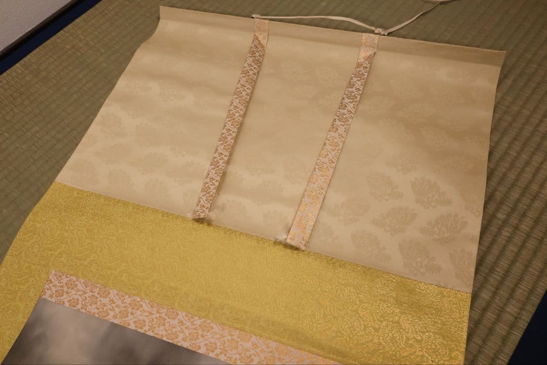 【真作】日本画 福山一成 昇り龍 絹本 掛軸 彩色 清光会所属 MB117