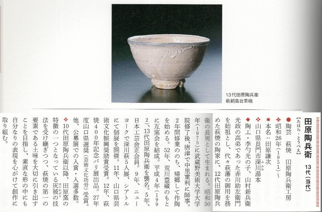 13代田原陶兵衛造『萩焼砧花入』（共箱） - メルカリ