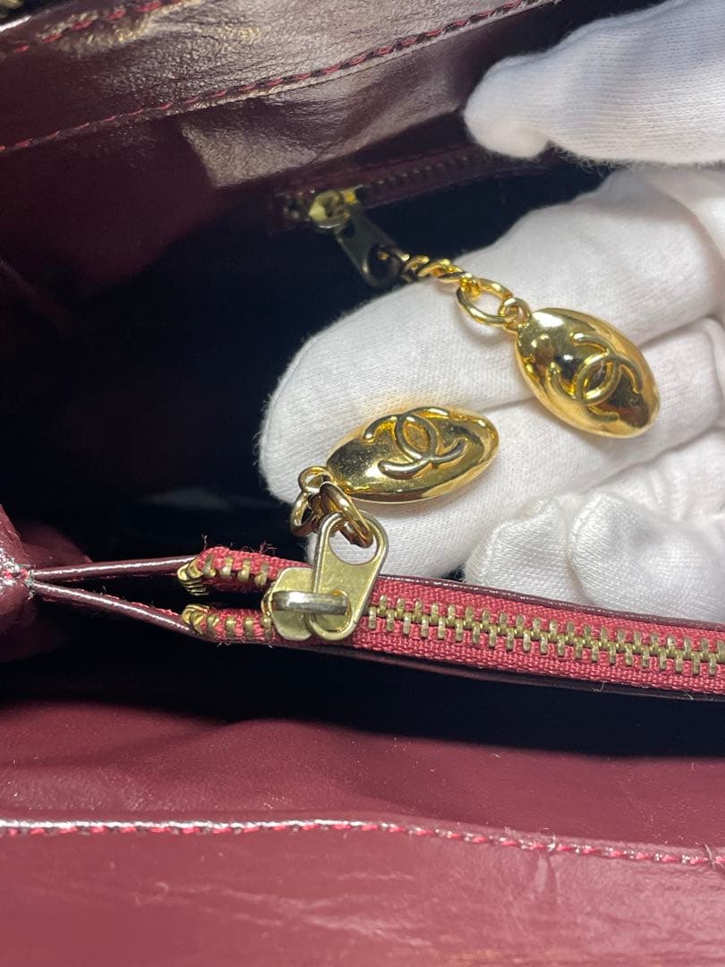 CHANELノベルティ　マトラッセ ココマーク 復刻トートバッグキャビアスキン