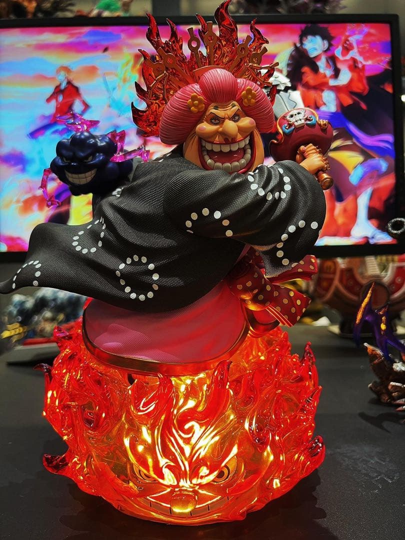 ワンピース カイド霸海ビッグ・マム フィギュア ガレージキット 塗装済み品