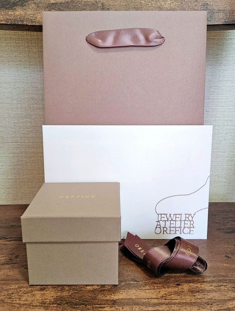 ほぼ新品☆OFオレフィーチェ「ミニスタッズ」ピンキーリング K18PG( 0号)