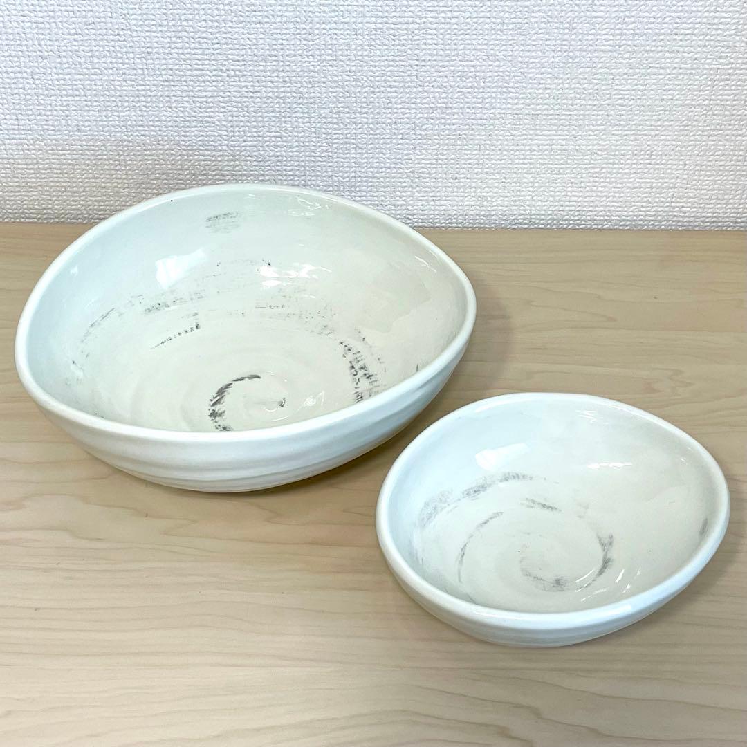 桔梗窯 夫婦鉢 陶芸品 工芸品 陶器 炻器 焼物
