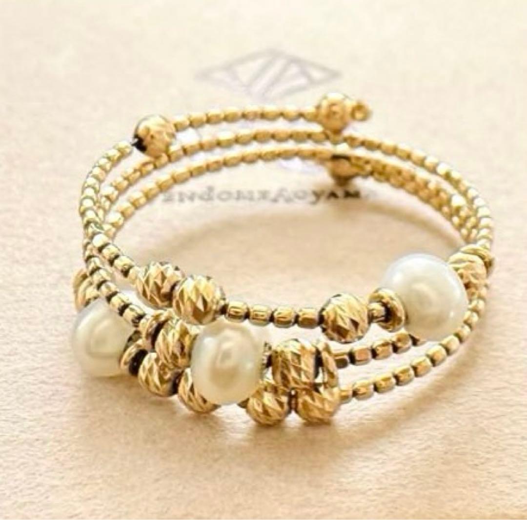 ハ*ル様 va Vendome Aoyama K10YG ✳︎パールリング✳︎フ