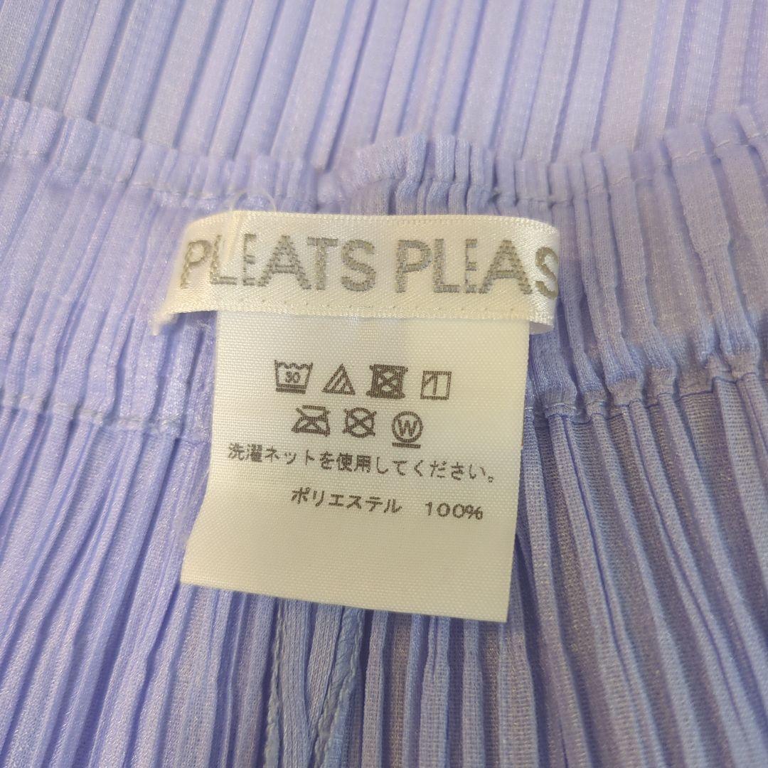 PLEATS PLEASE ガウチョパンツ ワイドパンツ サイズ2 パープル - メルカリ