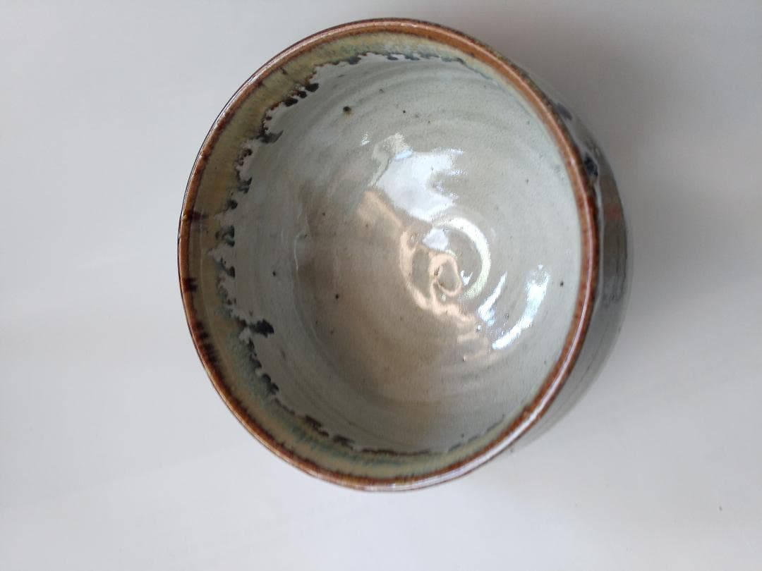 茶道具 丹山窯 小峠葛芳 作 灰釉塩笥 茶碗 共箱 共布 栞 茶器 抹茶碗 新品