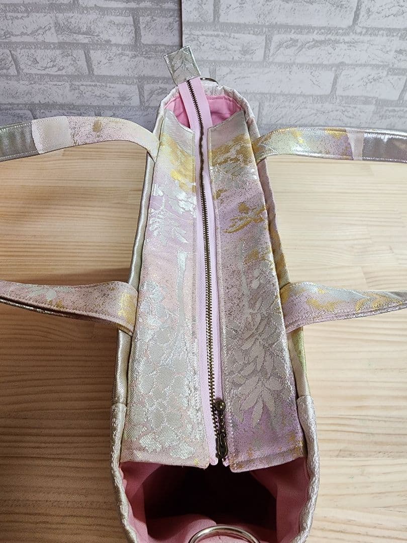 ❤プリン❤ ハンドメイド バッグ ポーチ オレンジ 和装用バッグ