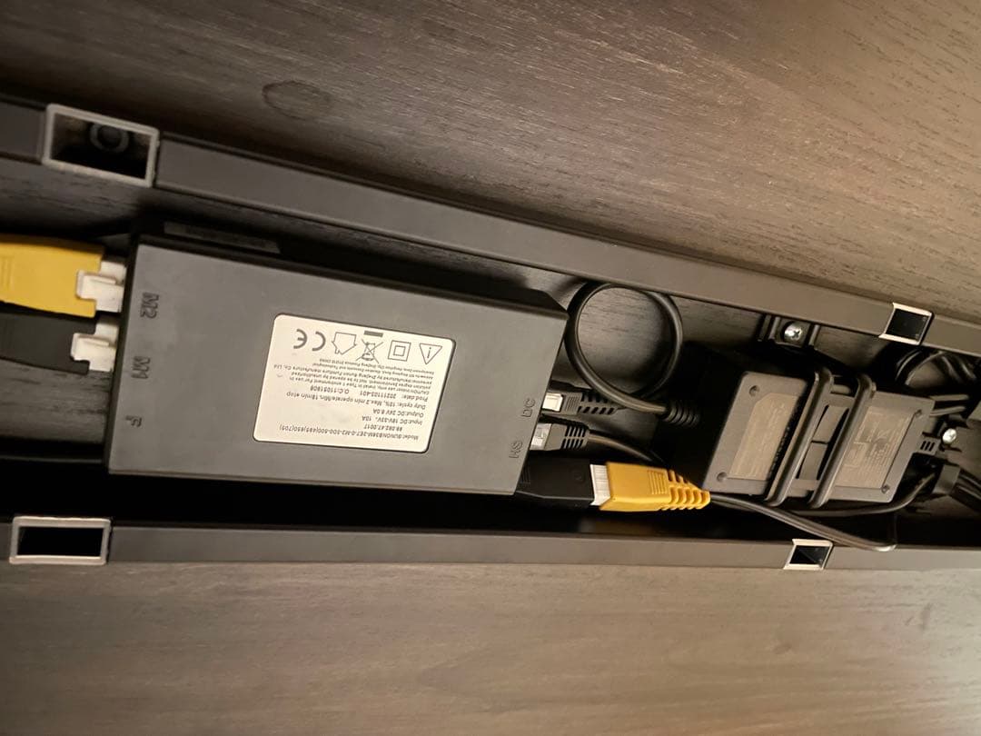 【Sunon】電動昇降デスク（120x60cm）メモリー機能付き ダークオーク