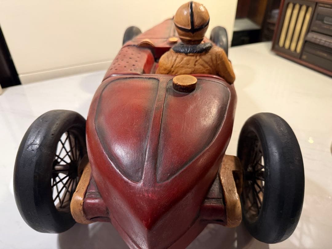 1920年代 ブガッティ風 レーシングカー 樹脂製模型 ヴィンテージ風