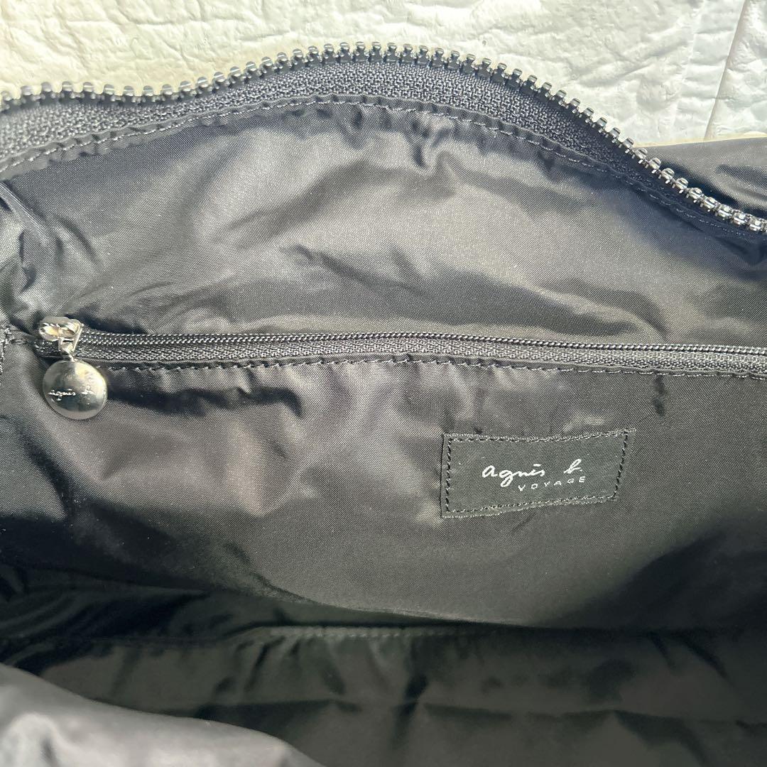 【タグ付き未使用品】アニエスベー　ボヤージュ　ショルダーバッグ　ナイロン　黒