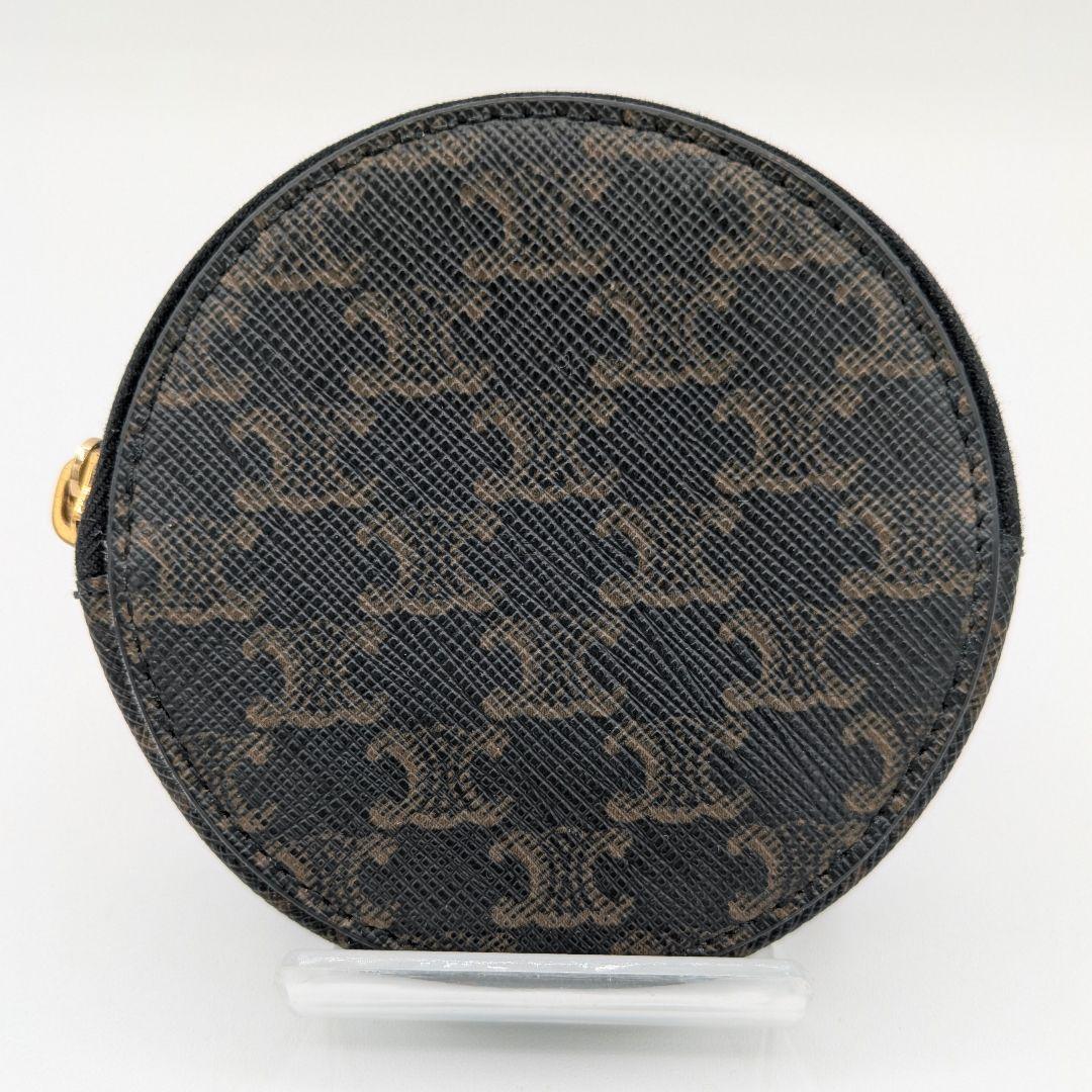 CELINE セリーヌ トリオンフ PVC レザー ケース ブラウン