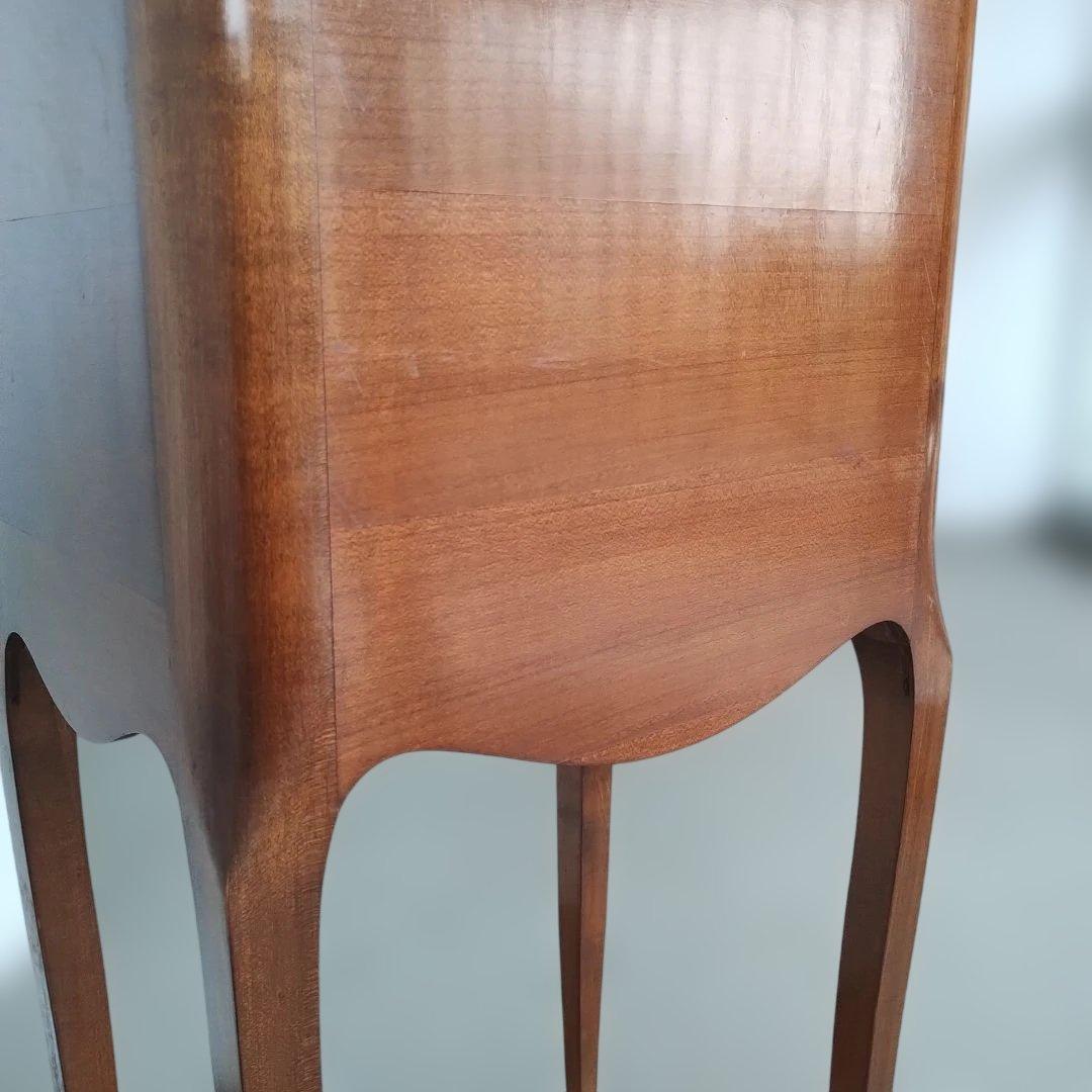 アンティーク 猫足 三段引出し サイドキャビネット ナイトキャビネット