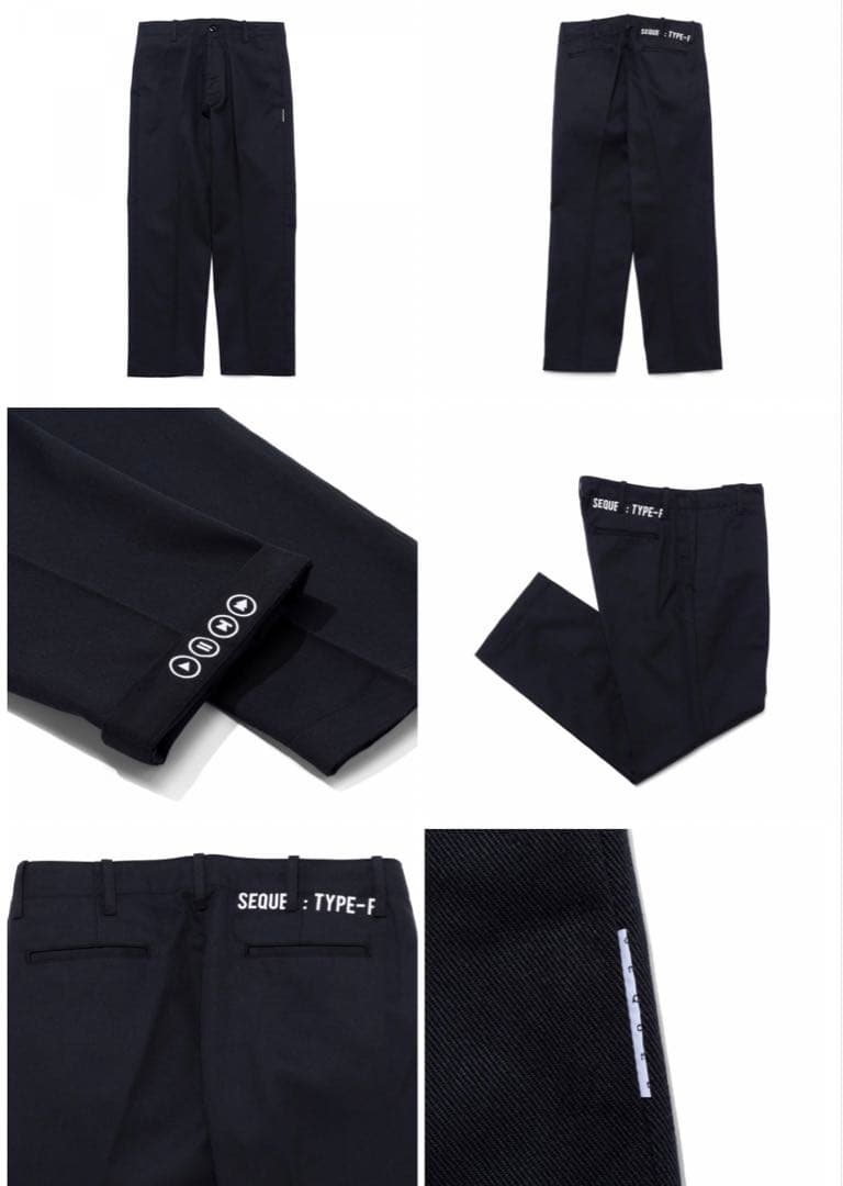 SEQUEL チノパン TYPE-F 黒 XLシークエルCHINO PANTS