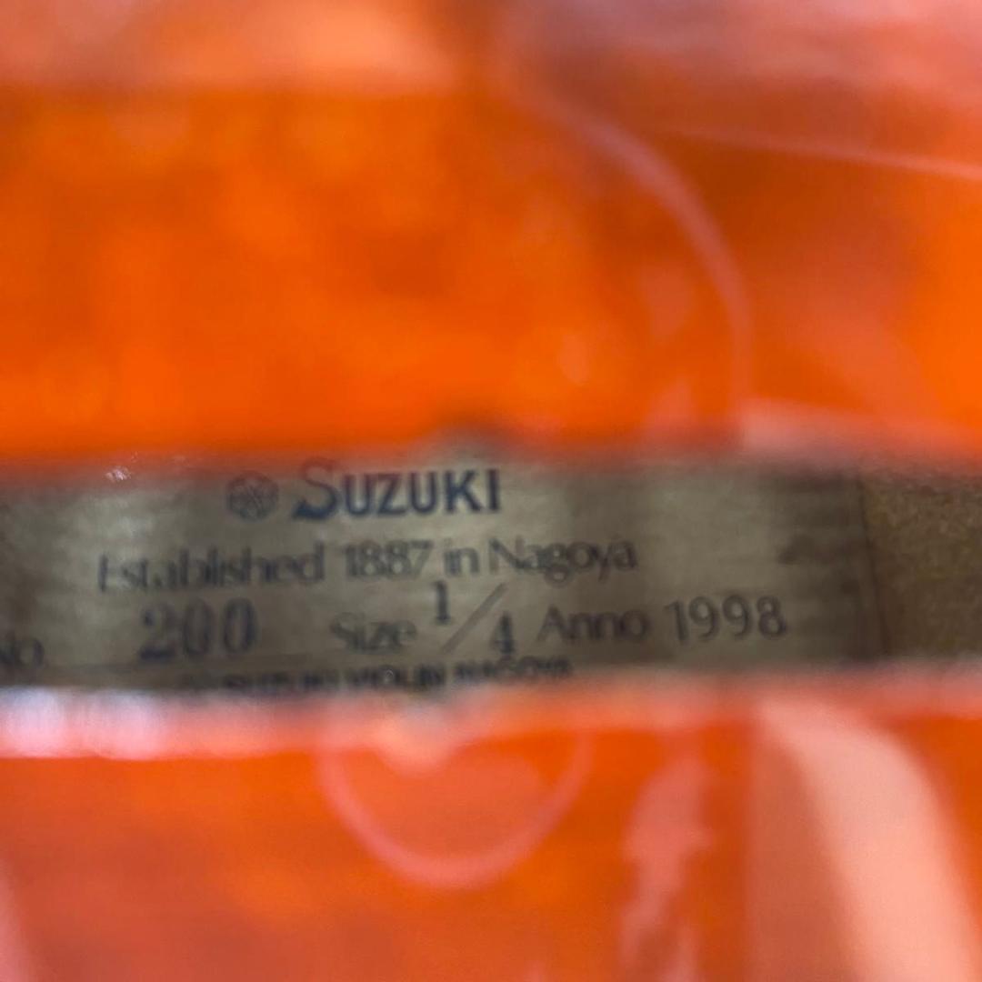 【弦新品】スズキ No.200 1/4 1998年製 SUZUKI バイオリン