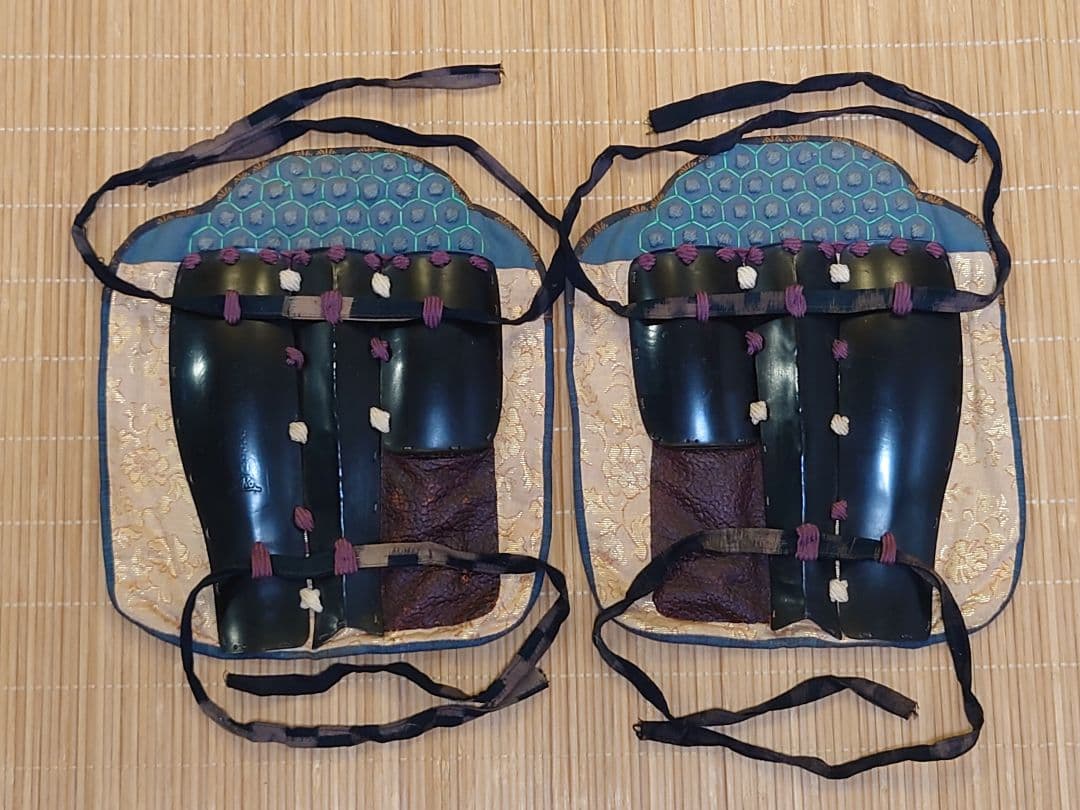 ★送料無料☆紫白糸威大袖黒二枚胴具足☆等身大鎧一領☆甲冑★