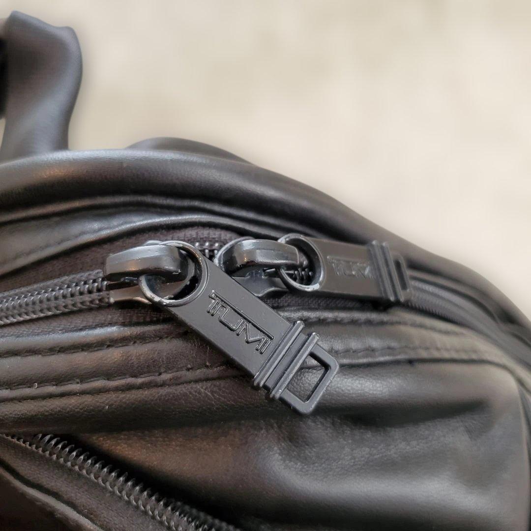 ⭐良品⭐TUMI ブラック オールレザー ビジネスバッグ バックパック