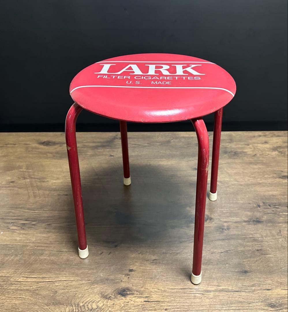 昭和レトロ レアヴィンテージ　LARK 丸椅子 スタッキングスツール 2脚セット