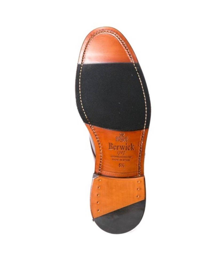 【新品・未着用】Berwick 1707 キャップトゥ ブラウン