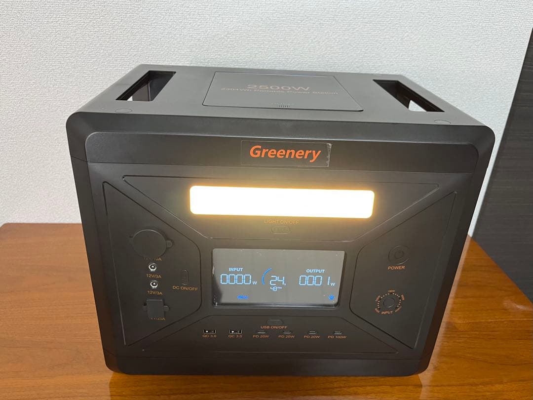 未使用品】Greenery G2500 2500W ポータブル電源 - メルカリ