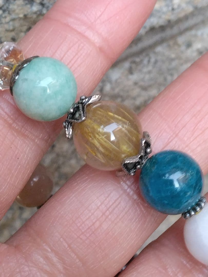 完全無欠❇二十一眼天珠Ⅰ⭐白天珠Ⅰ天珠ブレスレットⅠ