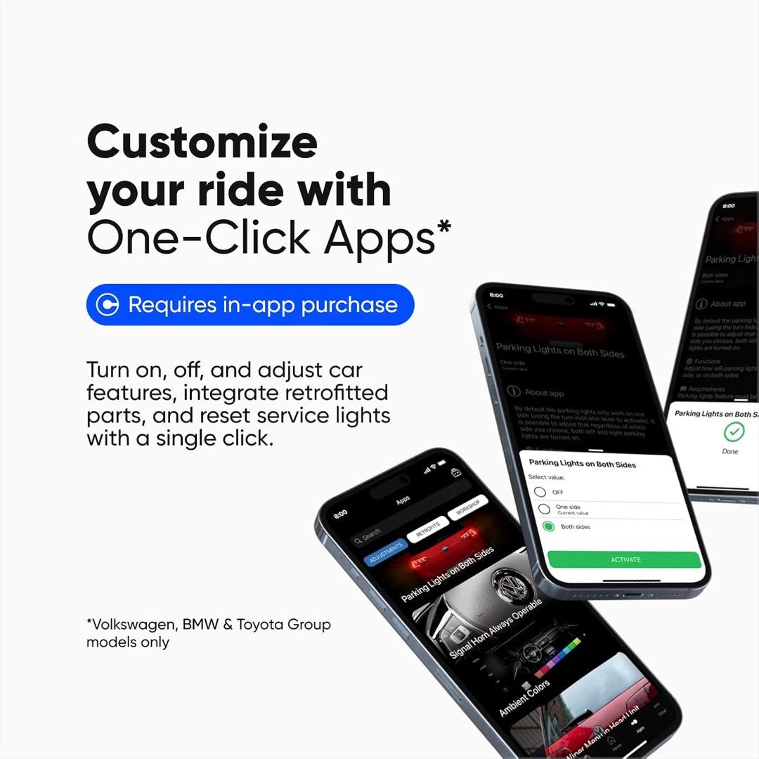 OBDeleven OBD2诊断仪/错误扫描仪 Audi,Volkswagen用