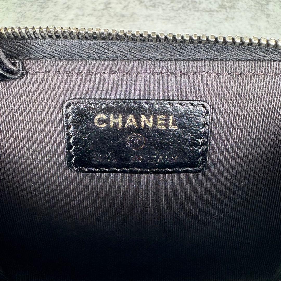 CHANEL シャネル　ラムスキンケース　カードケース　財布