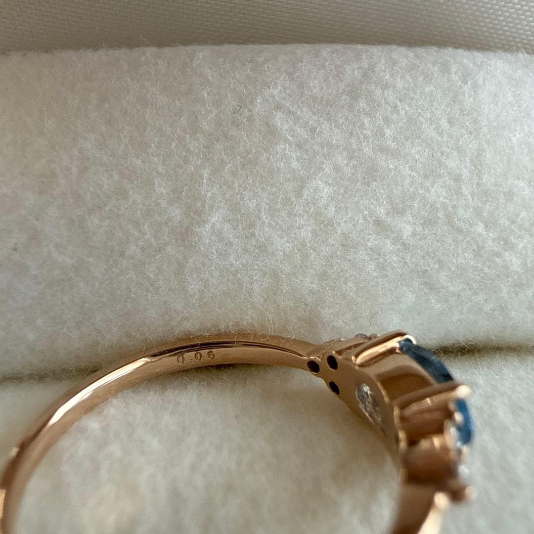 期間限定値下げ　BIZOUX ビズー　アクアマリン K18リング　フラヴィ