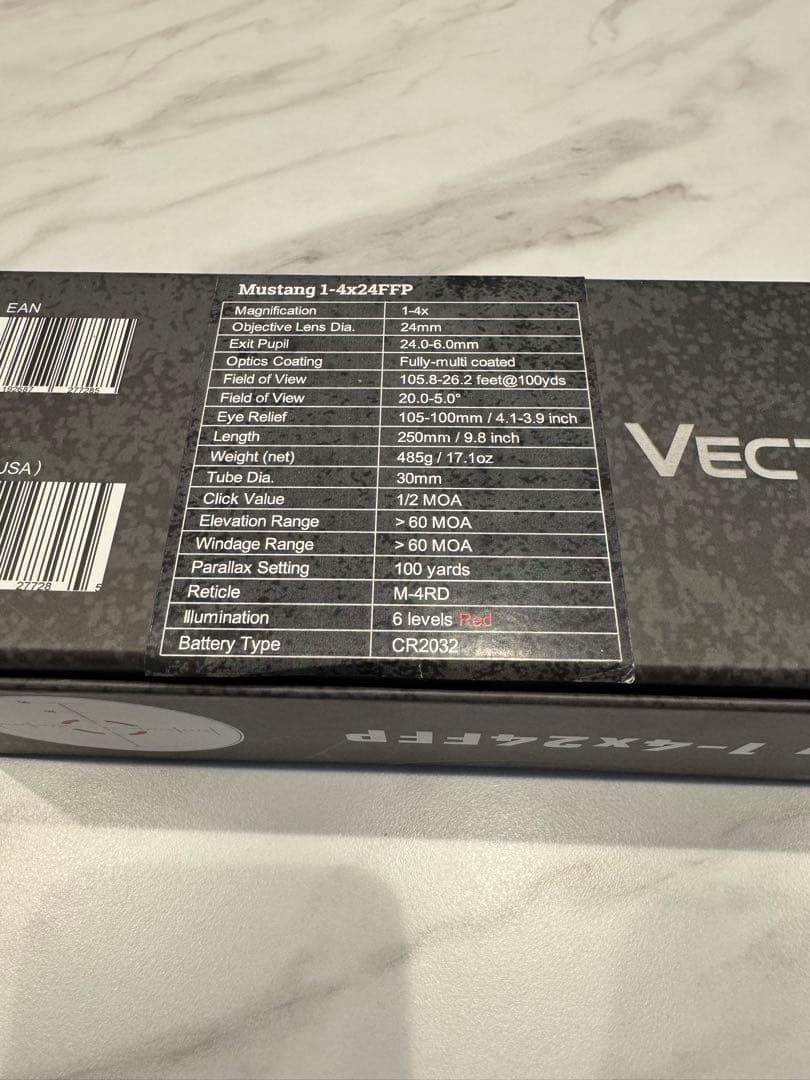 トイガン VECTOR OPTICS Mustang 1-4x24FFP