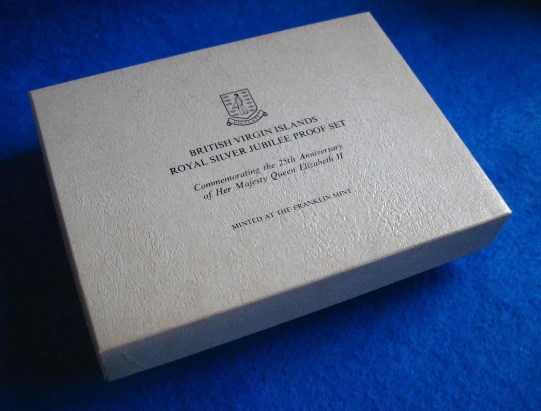1977年 ヴァージン諸島 エリザベス2世女王在位25年記念 銀貨