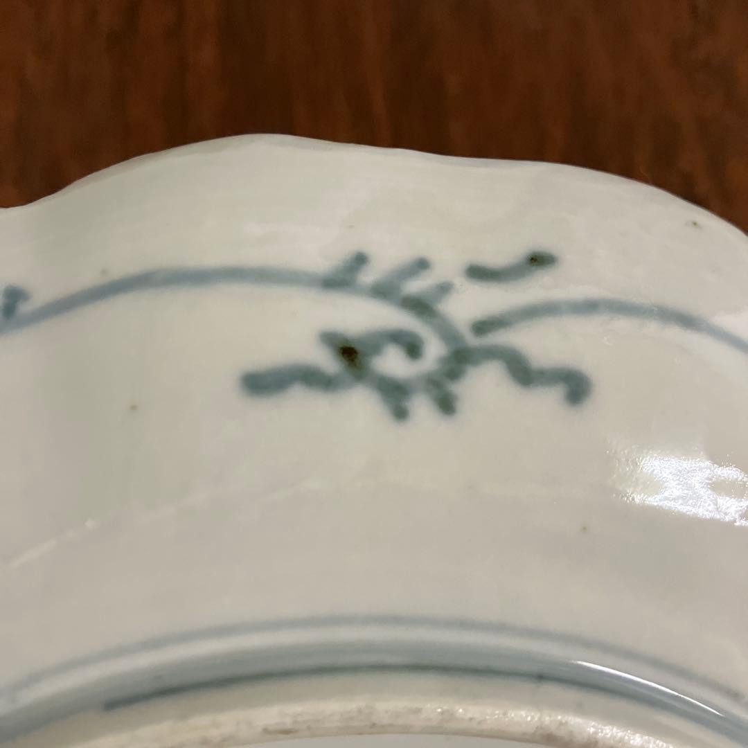 江戸〜明治初期 古伊万里 金彩 色絵 桜 7寸皿 21cm