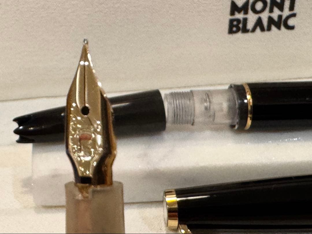 極美品】モンブラン No.221(超希少： 過渡期モデル) ブラック万年筆