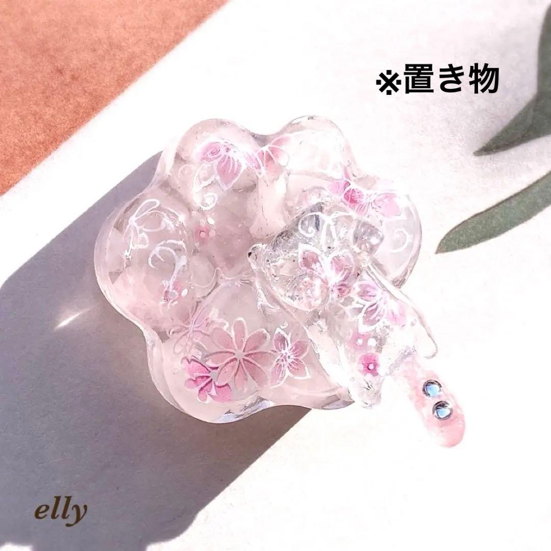 【ゼロ様】1652.天然石　琉球ガラス　和柄　じゃれ猫　レジン　キーホルダー